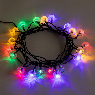 Led Garland With Solar Charger (2 M) Aury Multicolor - Sklum