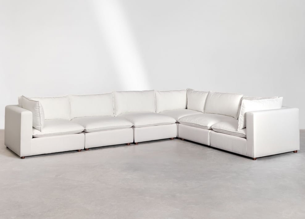 Estefan Style 6-Piece Modular Corner Sofa