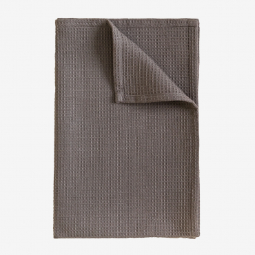 Arnaud Cotton Tea Towel Grey Taupe - Sklum