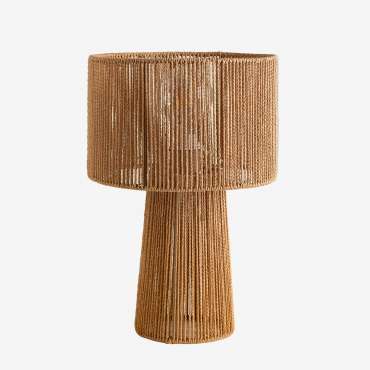 Carisa Braided Paper Table Lamp Natural - Sklum