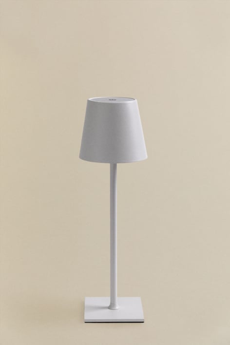 Bolvir wireless LED iron table lamp - White