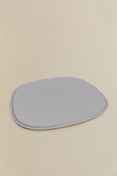 39x34.5 cm cushion for chair in Scand faux leather - Grey