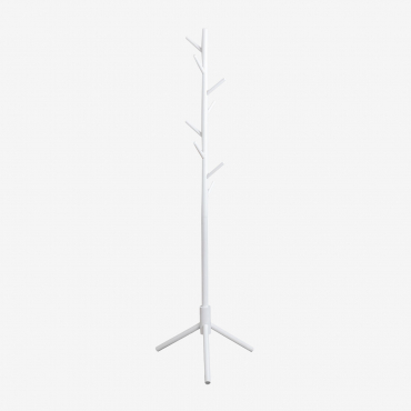 Wooden Coat Stand Russ White - Sklum