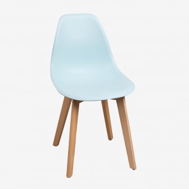 Nordic Scand Dining Chair Blue Glass - Sklum