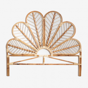 Headboard For 150 Cm Rattan Bed Cobany Natural & 150 Cm - Sklum