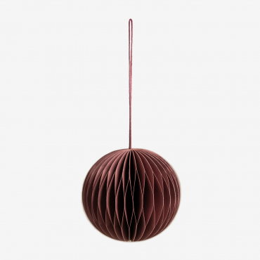 Pack Of 6 Elsa Honeycomb Paper Balls Cedar Red - Sklum