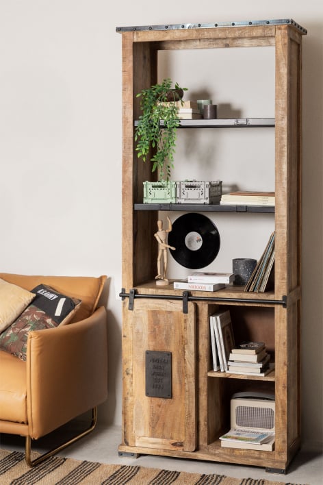 Uain mango wood cupboard with four drawers