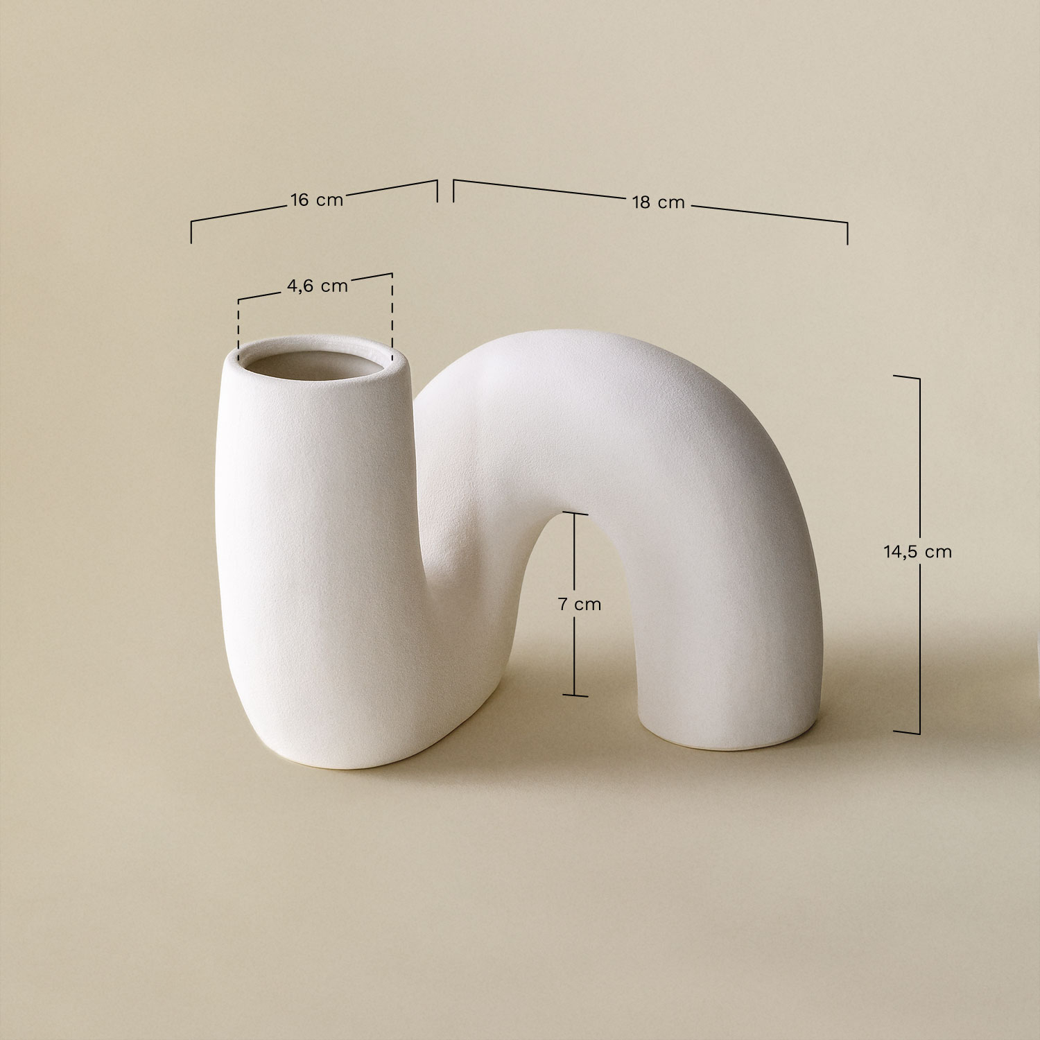 Ceramic Vase Mardig, medidas