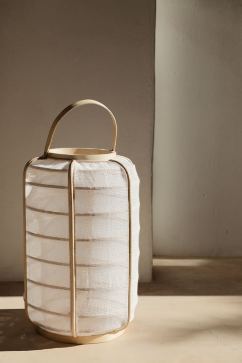 Mikayla Bamboo and Cotton Table Lamp