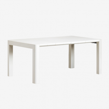 Arnadine Rectangular Garden Table Gardenia White & 180 X 100 Cm - Sklum
