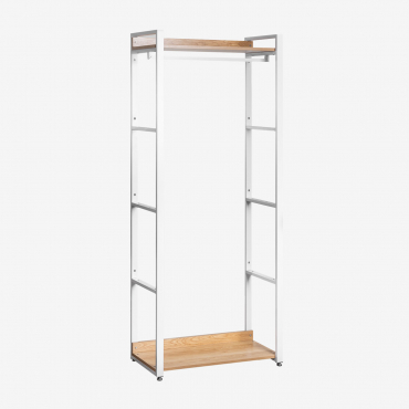 Ariaster Steel And Wood Coat Rack Natural - Sklum