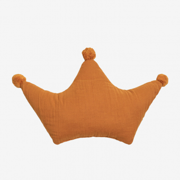 Margate Kids Cotton Cushion Apricot Orange - Sklum