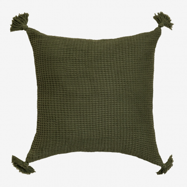 Square Cotton Cushion (45x45 Cm) Norico Army Green - Sklum