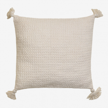 Square Cotton Cushion (45x45 Cm) Resnais Beige Cream - Sklum