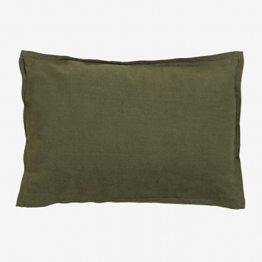 Rectangular Cushion 35x50 Cm In Elezar Cotton Army Green - Sklum