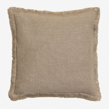 Square Cushion In Cotton And Linen (45x45 Cm) Glenfern Beige Semoline - Sklum