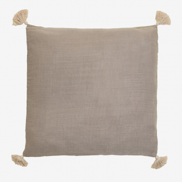 Square Cotton Cushion (60x60 Cm) Sozume Light Grey - Sklum