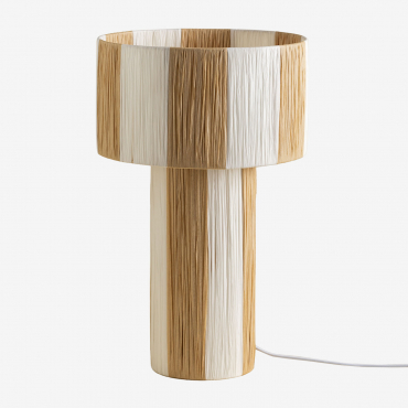 Evora Raffia Table Lamp Natural - Sklum
