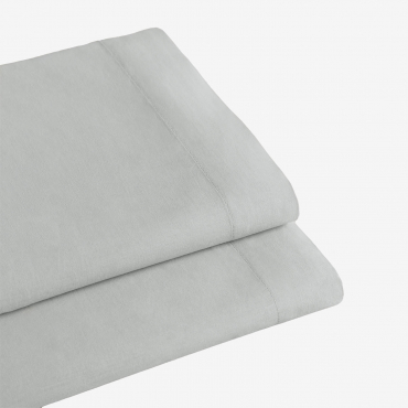 Top Sheet In 180-thread Count Percale Cotton For 90 Cm Bed Agassi Blue Mist & Bed 90cm (160 X 280 Cm) - Sklum