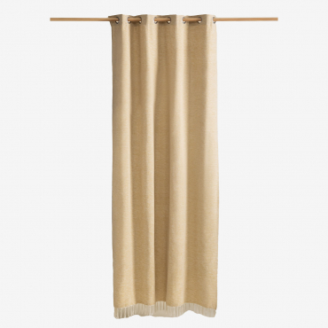 Cotton Curtain (140x260 Cm) Manami Beige Nature - Sklum