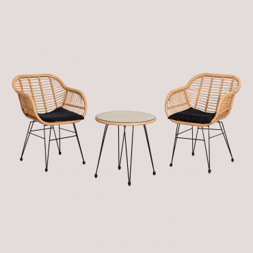 Outdoor Set Meibel Brown Candy & Black - Sklum