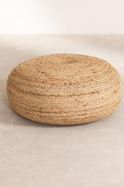 Round jute pouf Pilew