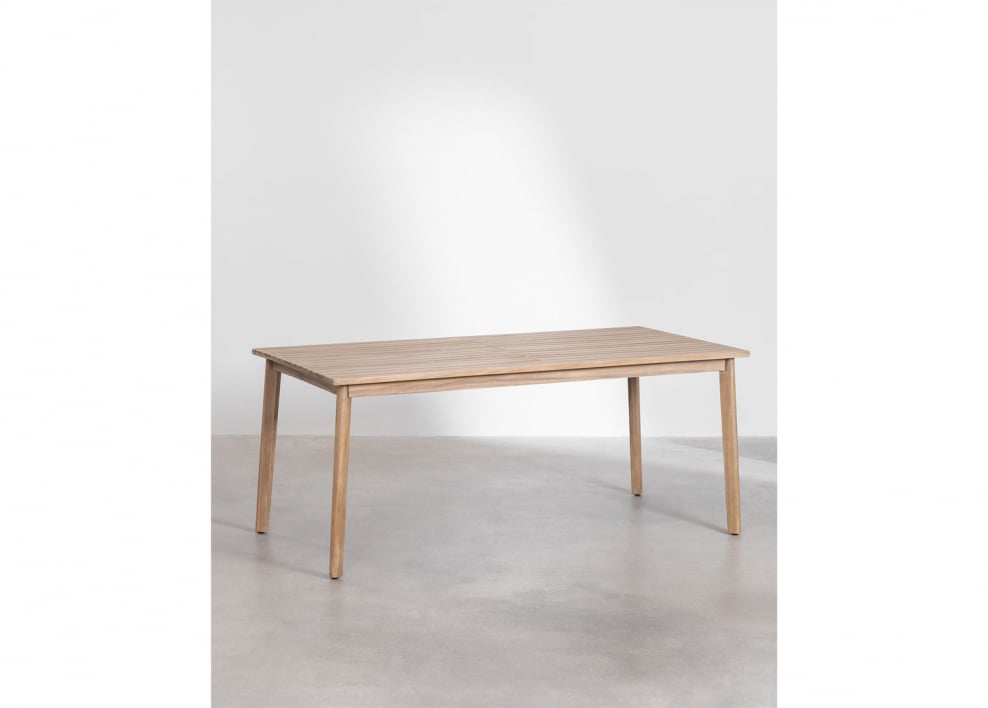 Rectangular acacia wood dining table Kaela