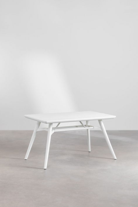 Rectangular dining table 135x80 cm in Scand polypropylene - White