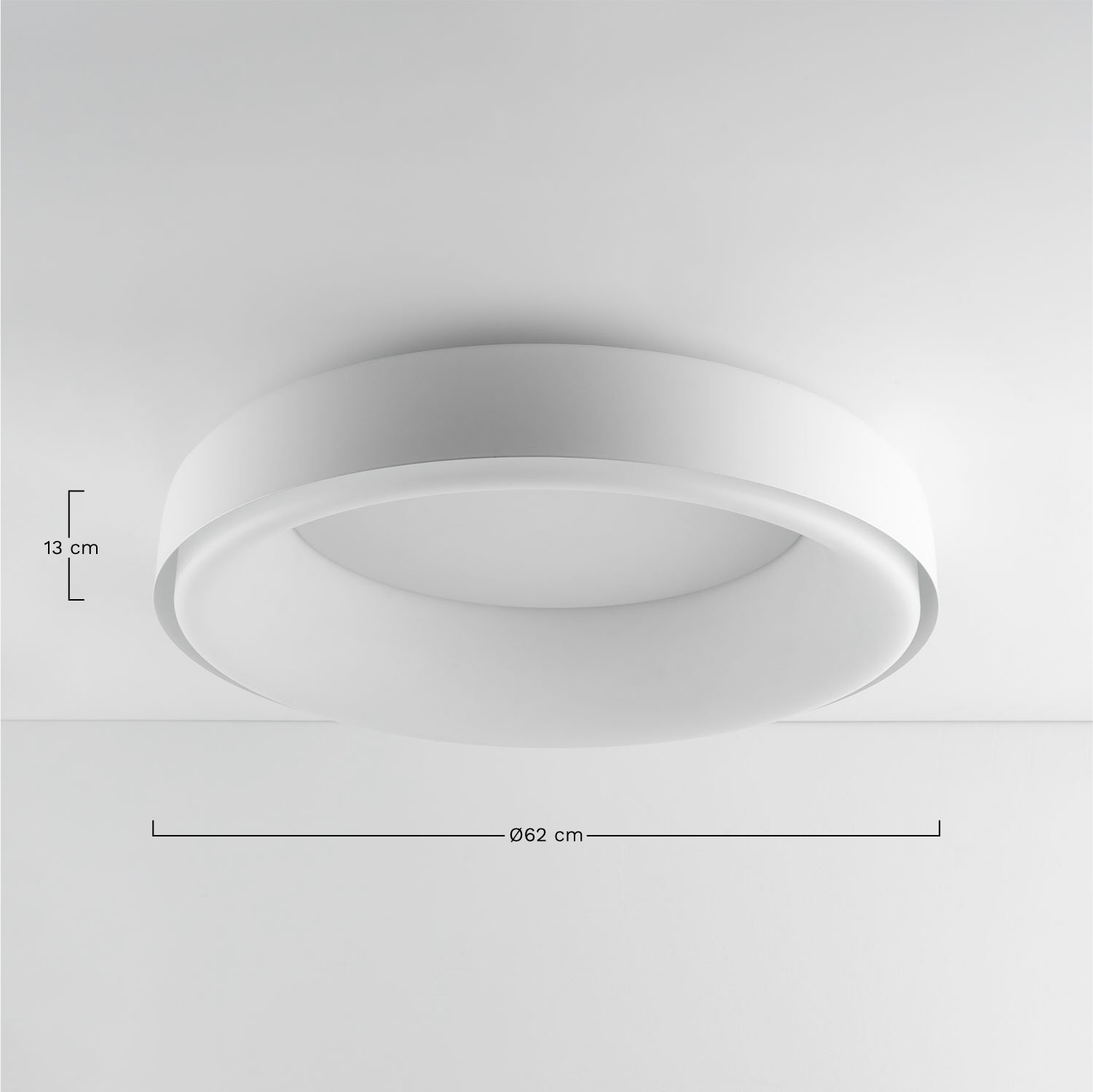 Ramize Metal LED Ceiling Lamp , medidas