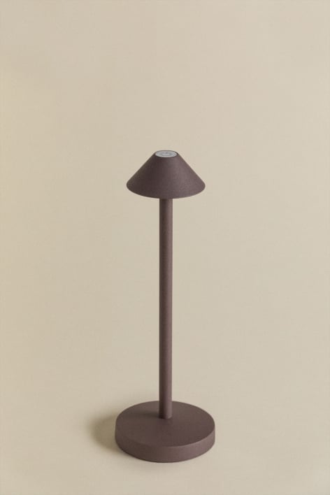 Emilija wireless LED table lamp - Brown Coffee