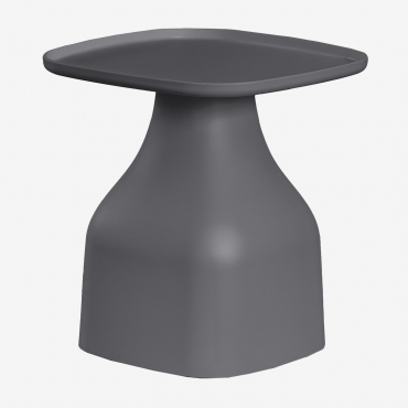 Square Garden Side Table 50x50 Cm In Polypropylene Jubarri Grey Graphite & ↑50 Cm - Sklum
