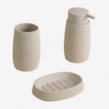 Aristide Bath Set Beige Cream - Sklum