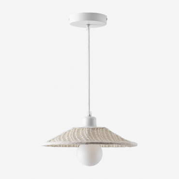 Massina Linen Ceiling Lamp Ø30 Cm - Sklum