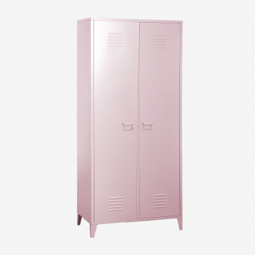 Pohpli Steel 2-door Locker Cabinet Brown Hazelnut - Sklum