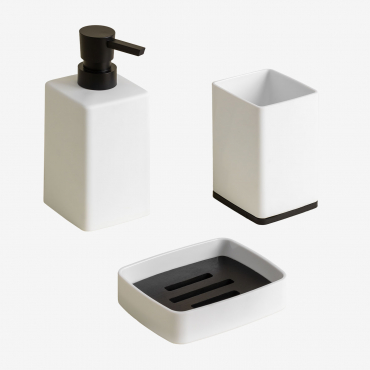 Donelia Bathroom Set White - Sklum
