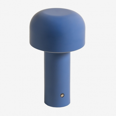 Loentia Wireless Metal Led Table Lamp Ken Blue - Sklum
