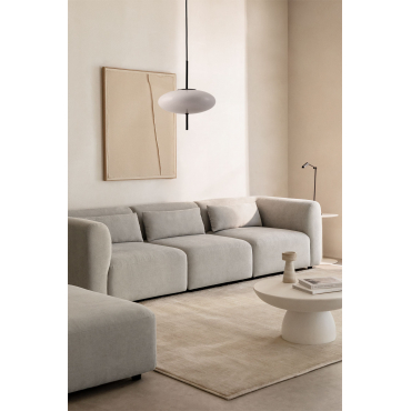 Fogler 3-piece Modular Sofa Fabric Light Grey - Sklum