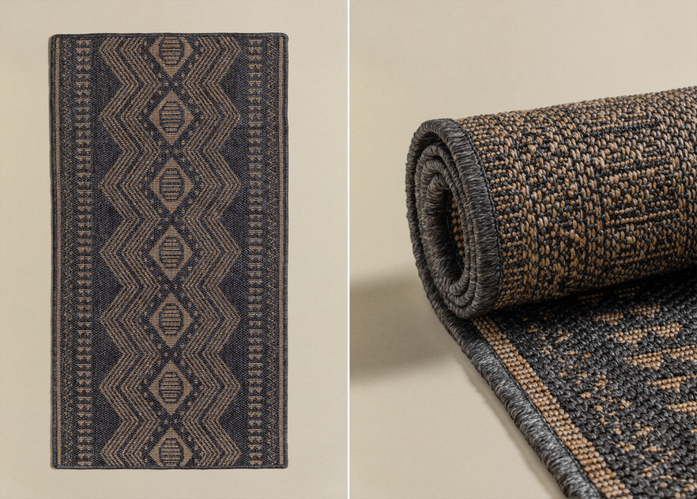 Rectangular outdoor rug in polypropylene Ariane