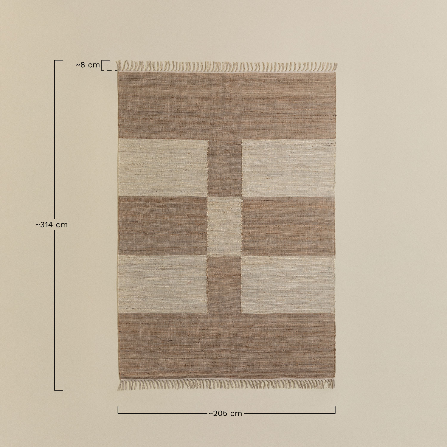 Begonta Cáñamo Carpet, medidas