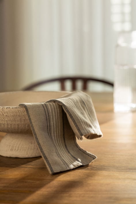 Set of 2 Darby linen and cotton napkins