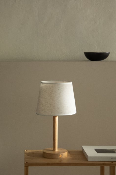 Fernati wireless wooden table lamp