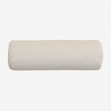 Borreguito Roll Cushion (58x18 Cm) Borjan Teddy Fabric White - Sklum
