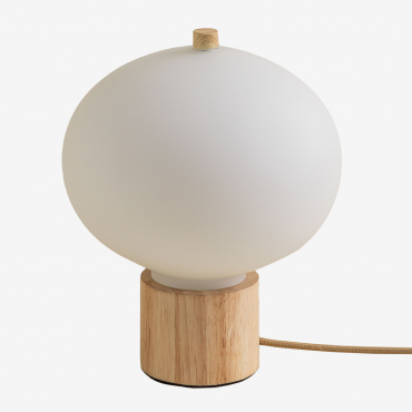 Batouri Pine Wood Table Lamp Natural - Sklum