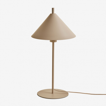 Aziel Metal Table Lamp Nude Beige - Sklum