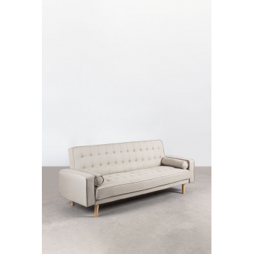 Brion 3-seater Sofa Bed Beige Cream - Sklum