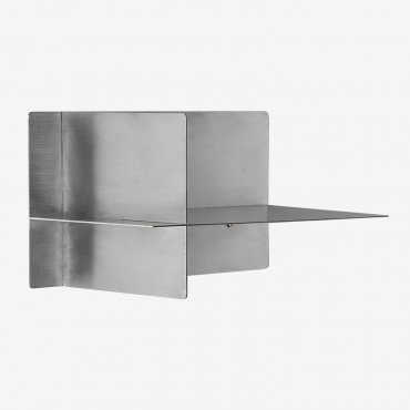 Nolvia Stainless Steel Wall Shelf ↔︎ 40 Cm - Sklum