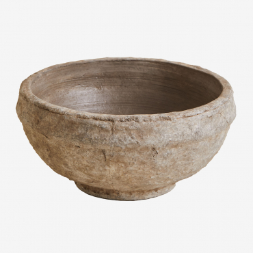 Decorative Terracotta Bowl Agnon Stone Brown & Ø22,5 Cm - Sklum