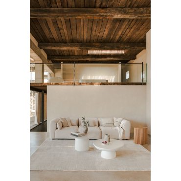 Fogler 3-piece Modular Sofa Corduroy Beige Nature - Sklum