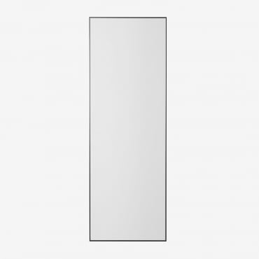 Rectangular Wall Mirror 70x200 Cm In Aluminum Mirjam Black - Sklum