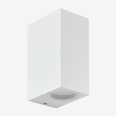 Aluminum Outdoor Wall Light With 2 Dolton Light Points White - Sklum